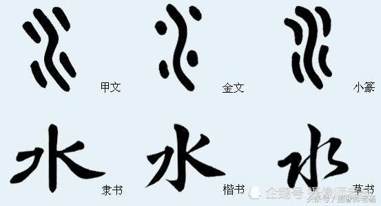 汉字的演变——水