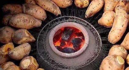 红薯在火堆怎么烤（论红薯的几种烤法）